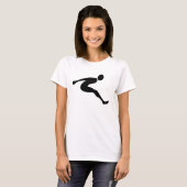 Long Jump - Schwarz T-Shirt (Vorne ganz)