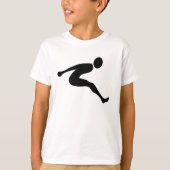 Long Jump - Schwarz T-Shirt (Vorderseite)