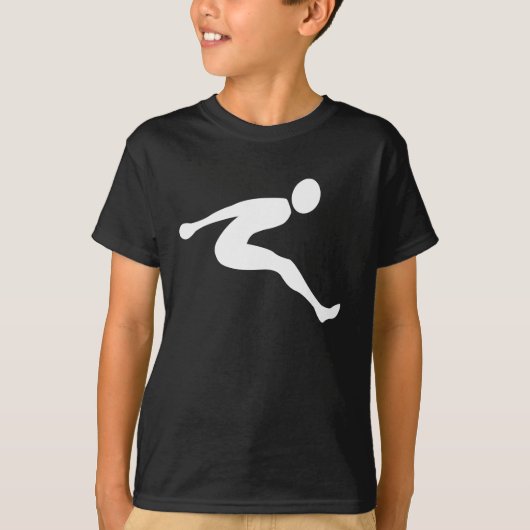 Long Jump - Weiß T-Shirt (Vorderseite)