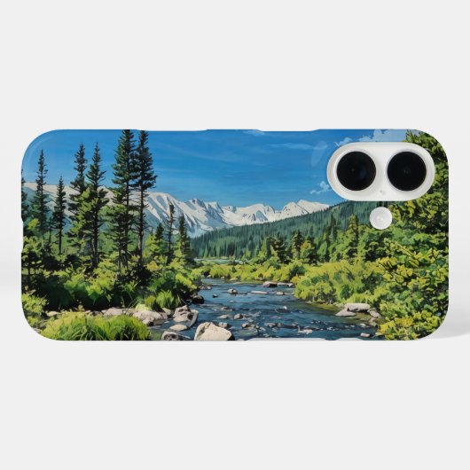 Long Lake Festival Staat Park/Garten: Case-Mate iPhone Hülle (Rückseite (Horizontal))