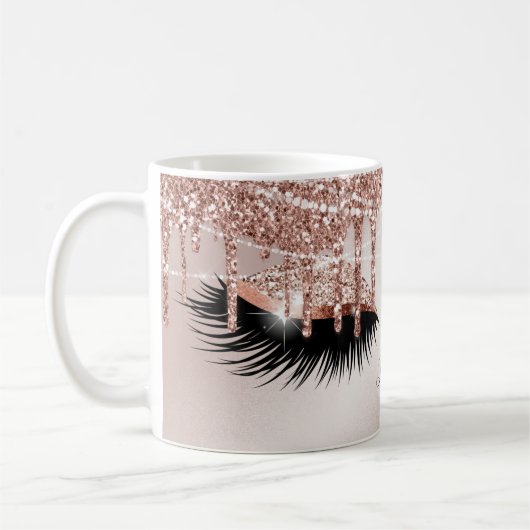 Long Lash Extension Makeup Artist Beauty Salon Bus Kaffeetasse (Links)