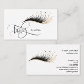 Long Lash Extension Makeup Artist Beauty Salon Visitenkarte (Vorne/Hinten)