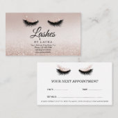 Long Lash Extension Makeust Artist Business Card V Visitenkarte (Vorne/Hinten)