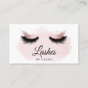 Long Lash Extension Makeust Artist Business Card Visitenkarte