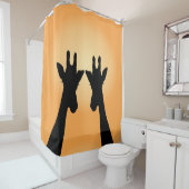 Long Lash Giraffen Duschvorhang (Beispiel)