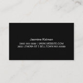 Long Lashes Eyelash Extensions MakeUp Artist Visitenkarte (Rückseite)