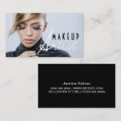 Long Lashes Make-up Artist Cosmetology Card Visitenkarte (Vorne/Hinten)