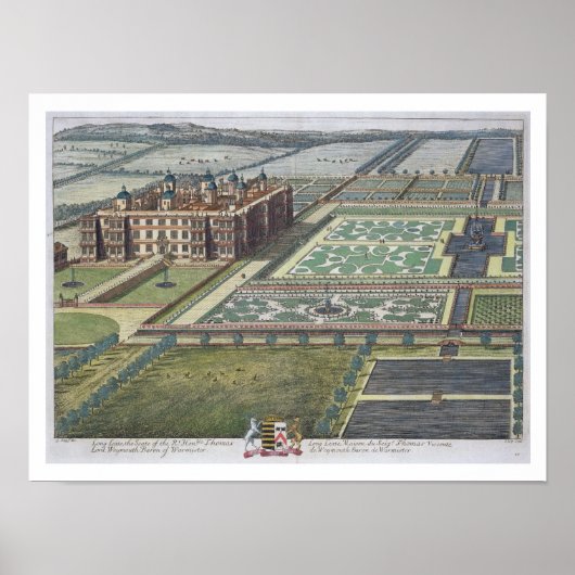 Long Leate, graviert von Johannes Kip (c.1652-1722 Poster (Vorne)