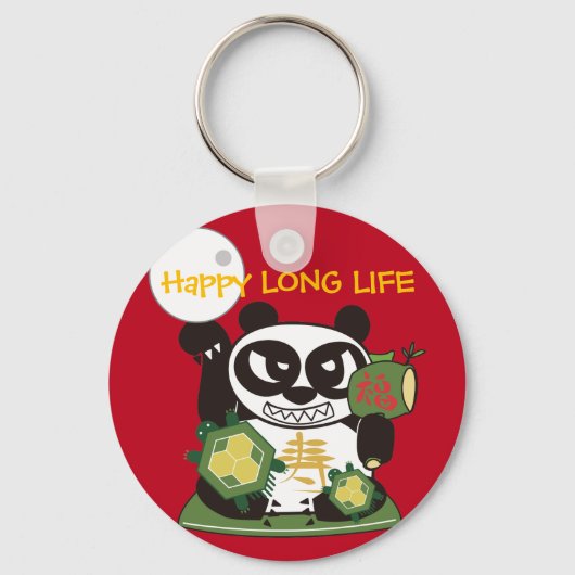 Long Life Panda Schlüsselanhänger (Vorderseite)
