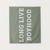 Long Live Boyhood Boy's Room Kinderzimmer Wandteppich (Vorderseite)