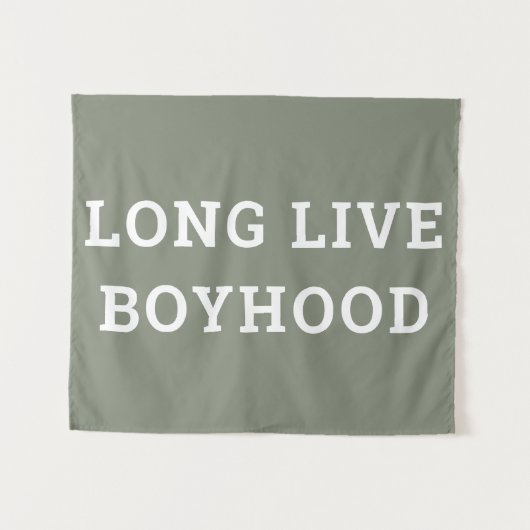 Long Live Boyhood Boy's Room Kinderzimmer Wandteppich (Vorderseite (Horizontal))