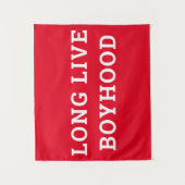Long Live Boyhood Boy's Room Kinderzimmer Wandteppich (Vorderseite)