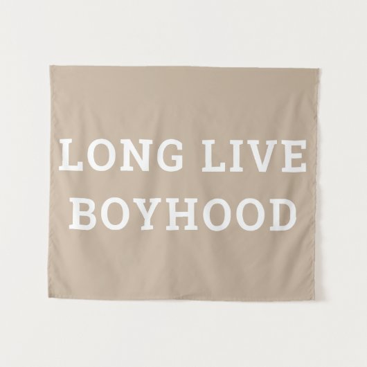 Long Live Boyhood Boy's Room Kinderzimmer Wandteppich (Vorderseite (Horizontal))