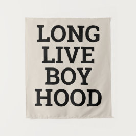 Long Live Boyhood Boy's Room Kinderzimmer Wandteppich