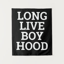 Long Live Boyhood Boy's Room Kinderzimmer Wandteppich