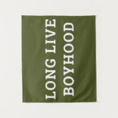 Long Live Boyhood Boy's Room Kinderzimmer Wandteppich (Vorderseite)