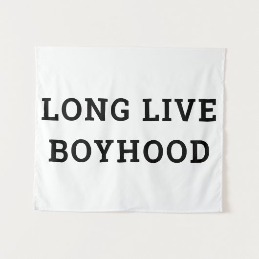 Long Live Boyhood Boy's Room Kinderzimmer Wandteppich (Vorderseite (Horizontal))
