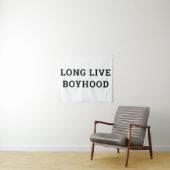 Long Live Boyhood Boy's Room Kinderzimmer Wandteppich (Beispiel (Horizontal))