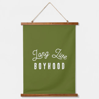 Long Live Boyhood Wandteppich Mit Holzrahmen