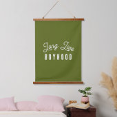 Long Live Boyhood Wandteppich Mit Holzrahmen (Schlafzimmer)