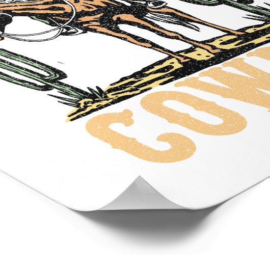 Long live Cowboy Poster (Ecke)