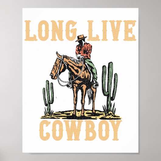 Long live Cowboy Poster (Vorne)