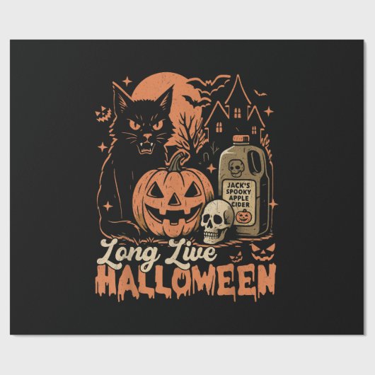 Long Live Halloween Geschenkpapier (Flach)