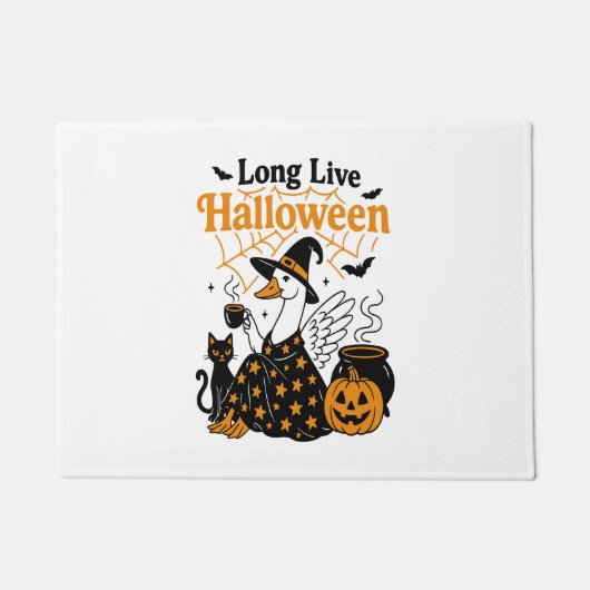 Long Live Halloween Goose Hexe Fußmatte (Vorderseite)