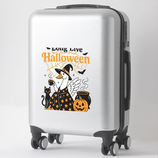 Long Live Halloween Goose Witch Aufkleber (Koffer)