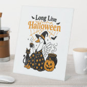 Long Live Halloween Goose Witch Sockelschild (In Situ)