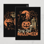 Long Live Halloween Postkarte (Vorne/Hinten)