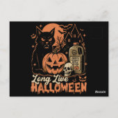 Long Live Halloween Postkarte (Rückseite)
