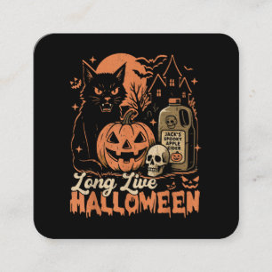 Long Live Halloween Quadratische Visitenkarte