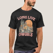 Long Live Howdy Rodeo Western Country Southern Cow T-Shirt (Vorderseite)