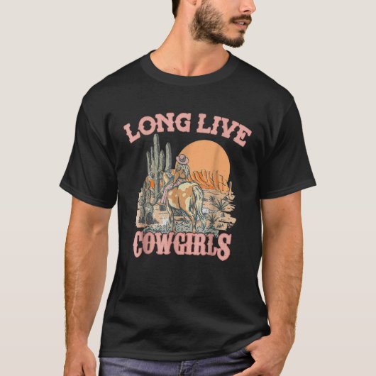 Long Live Howdy Rodeo Western Country Southern Cow T-Shirt (Vorderseite)