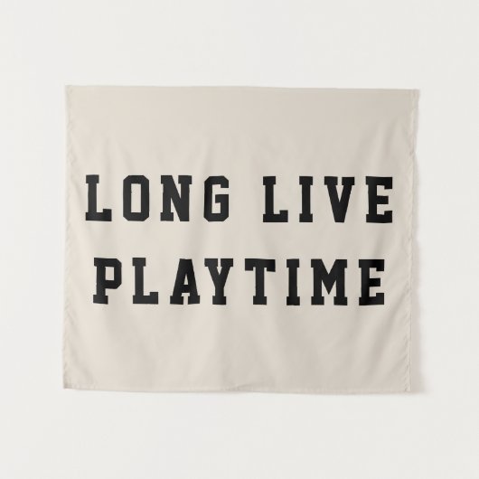 Long Live Playtime Boys Zimmer Spielzimmer Kinderz Wandteppich (Vorderseite (Horizontal))