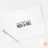 Long Live Rock & Roll Runder Aufkleber (Umschlag)