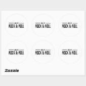 Long Live Rock & Roll Runder Aufkleber (Blatt)