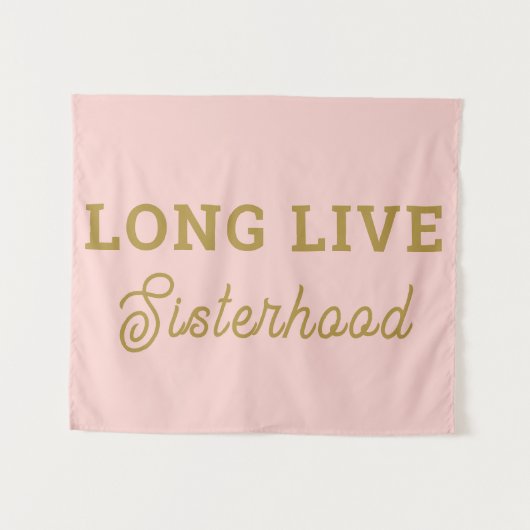 Long Live Sisterhood Room Kinderzimmer Wall Wandteppich (Vorderseite (Horizontal))