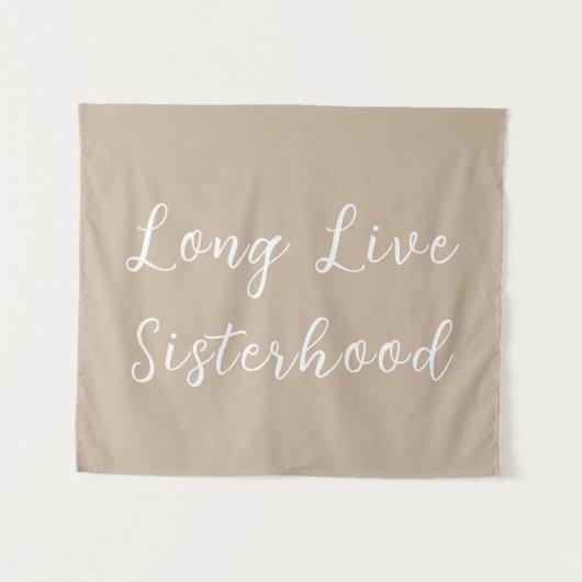 Long Live Sisterhood Room Kinderzimmer Wall Wandteppich (Vorderseite (Horizontal))