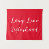 Long Live Sisterhood Room Kinderzimmer Wall Wandteppich (Vorderseite (Horizontal))
