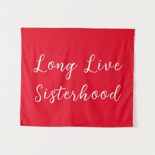 Long Live Sisterhood Room Kinderzimmer Wall Wandteppich (Vorderseite (Horizontal))