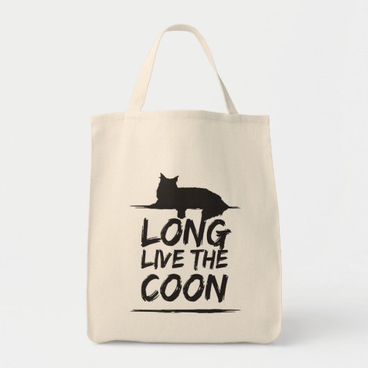 Long Live The Coon! Maine Coon Einkaufstasche (Vorne)