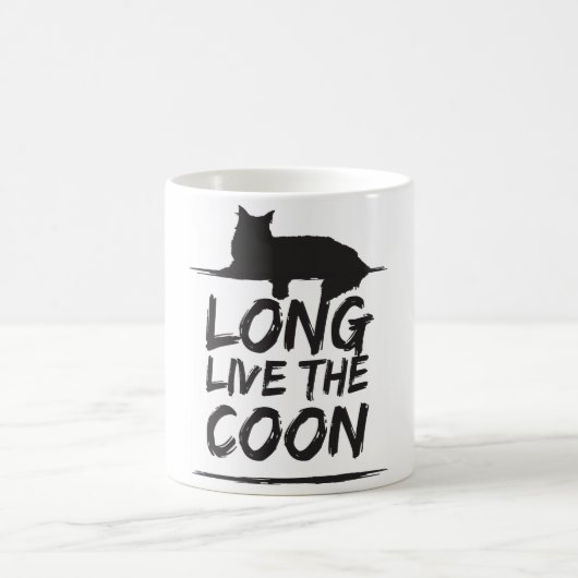 Long Live The Coon! Maine Coon Katzen Kaffeetasse (Mittel)