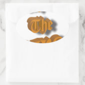 Long Live The King Nice Design transparent Ovaler Aufkleber (Tasche)