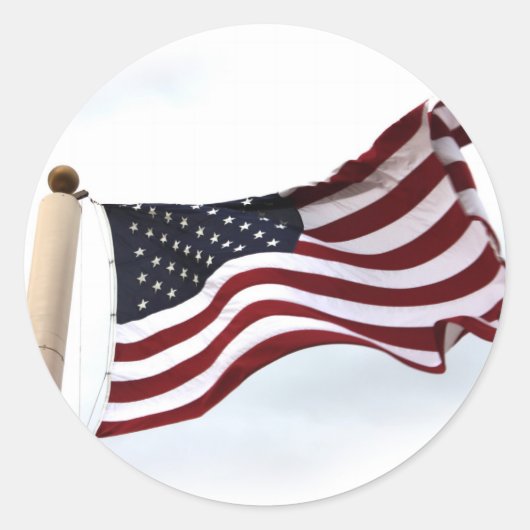 Long May it Wave (4) Runder Aufkleber (Vorderseite)