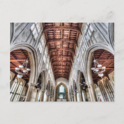 Long Melford Holy Trinity Feiertagspostkarte (Vorderseite)
