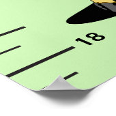 Long Neck Giraffe Growth Chart addieren Kindername Poster (Ecke)