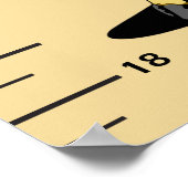 Long Neck Giraffe Growth Chart addieren Kindername Poster (Ecke)