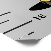 Long Neck Giraffe Growth Chart addieren Kindername Poster (Ecke)